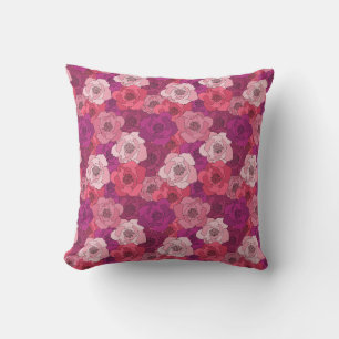 Magnolias Throw Pillow