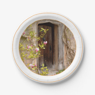 Magnolida Garden & Secret Door to Magical Land Paper Plates