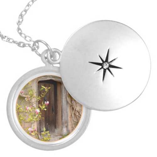 Magnolida Garden  Secret Door to Magical Land WHT Locket Necklace