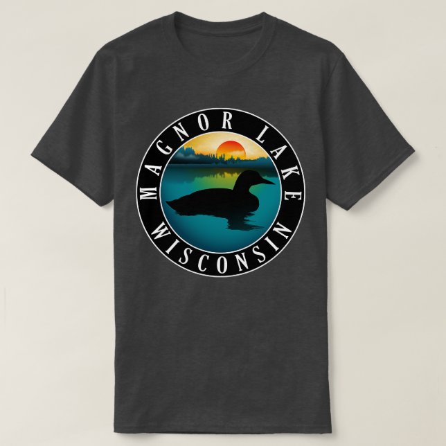 Magnor Lake Wisconsin Loon T-Shirt (Design Front)
