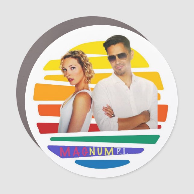 Magnum P I Sunset Car Magnet (Front)