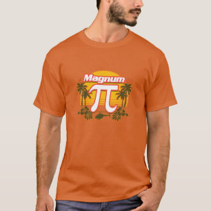 Magnum Pi Funny Vintage Sunset Hawaiian Island Des T-Shirt