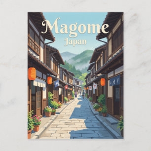 Magome-juku alley Japan Postcard