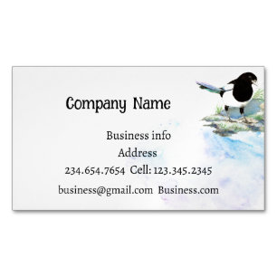 Magpie, Bird, Nature, Wildlife Business Card
