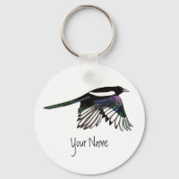Magpie, Bird to Customize with Your Name