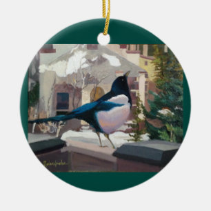 Magpie Christmas ornament