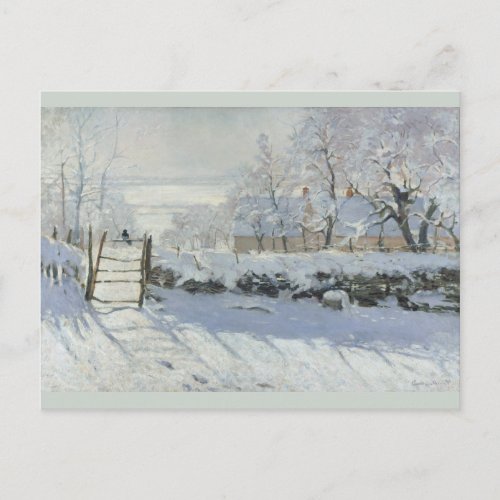 Magpie Claude Monet Postcard