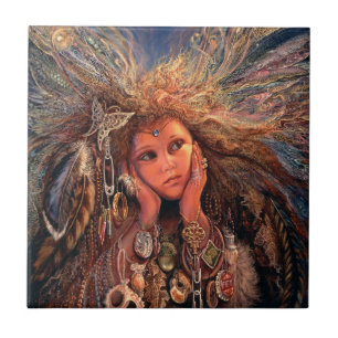 Magpie Fairy 6x6 Ceramic Tile