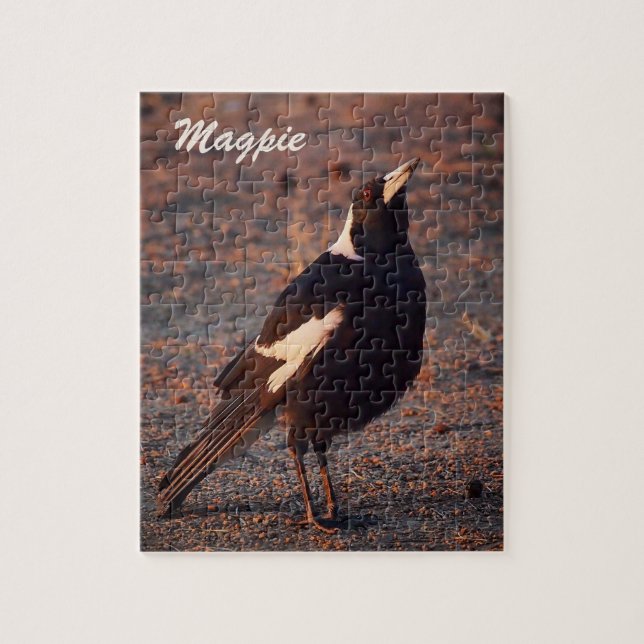 Magpie jigsaw puzzle (Vertical)