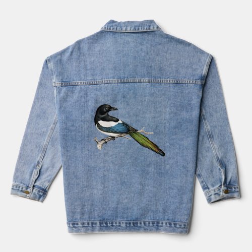 Magpie  Magpie Bird Ornithology  Denim Jacket