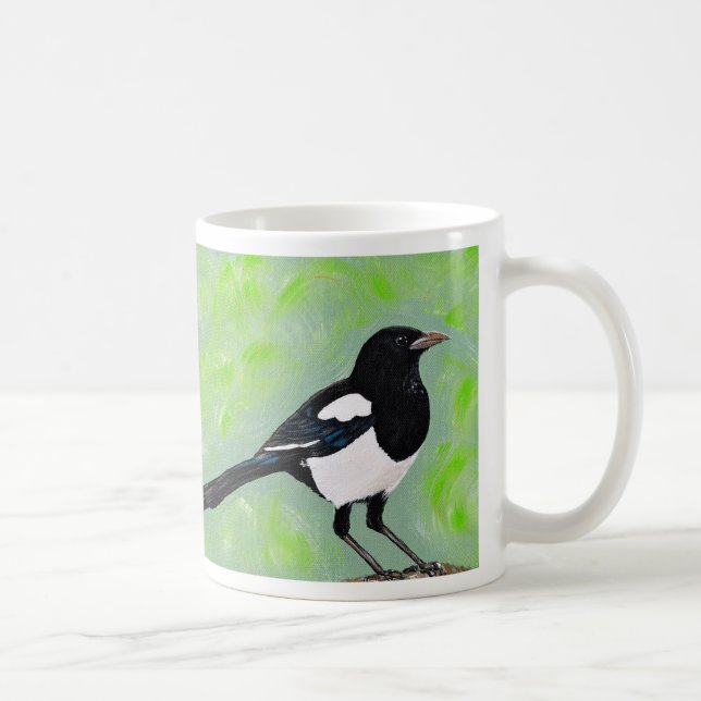 Magpie Painting Coffee Mug (Right)