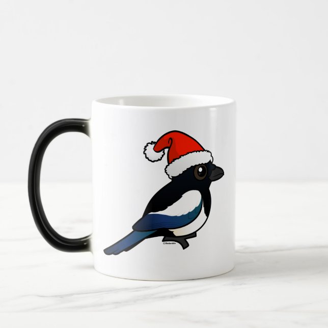 Magpie Santa Color Morph Mug (Left)