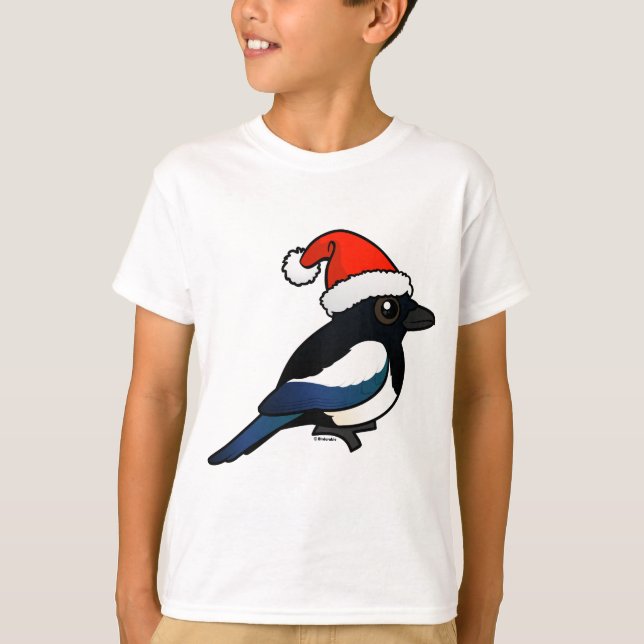 Magpie Santa T-Shirt (Front)