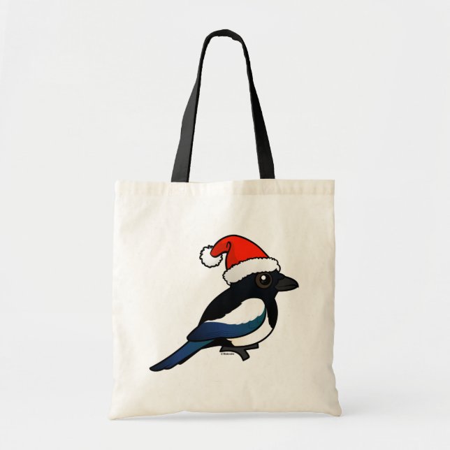Magpie Santa Tote Bag (Front)