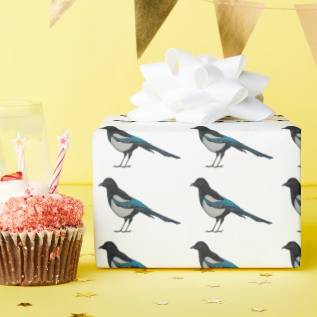 Magpie Wrapping Paper (Birthday Party)