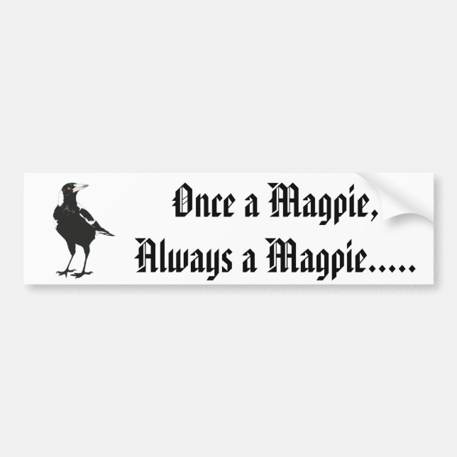 Magpies Bumper Sticker (Front)