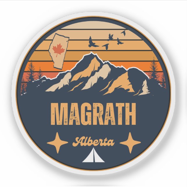 Magrath, Alberta Sticker (Front)