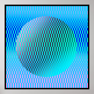 Magrathea Op-Art  Poster