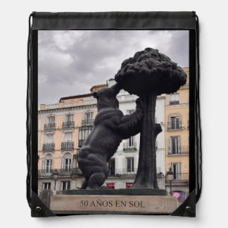 Magroño bear drawstring bag