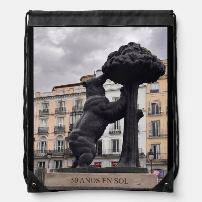 Magroño bear  drawstring bag (Front)