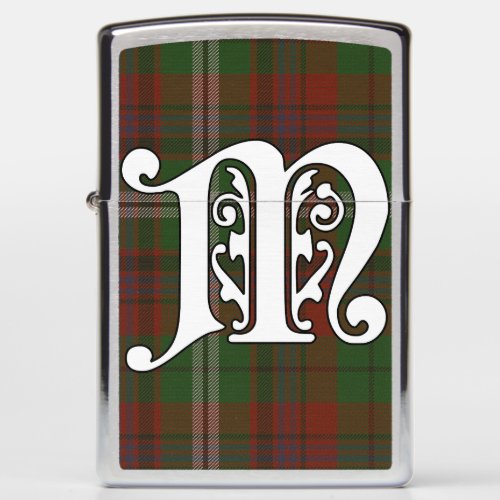 Maguire Clan Tartan Monogram Zippo Lighter