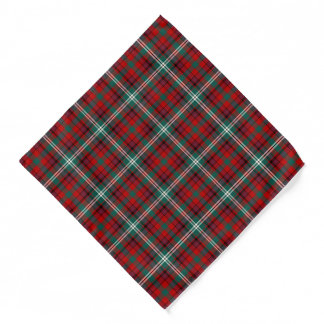 Maguire Tartan Red and Green Plaid Pattern Bandana