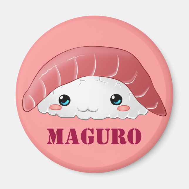 "Maguro sushi" magnet (Front)