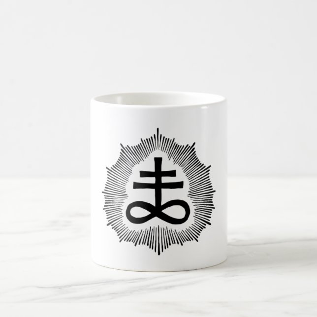Magus Gilmore's Single Brimstone Sigil White Mug (Center)