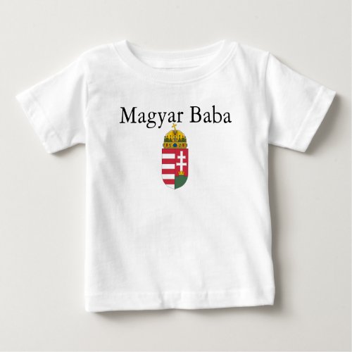 Magyar Baba wCoat of Arms Baby T_Shirt