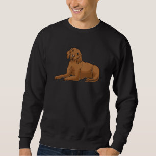 Magyar Vizsla Dog with stuffed animal and hearts Sweatshirt