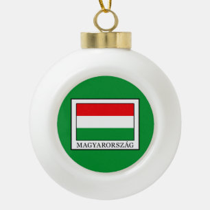 Magyarorszag Ceramic Ball Christmas Ornament