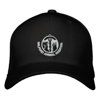MAH Black Embroidered Hat