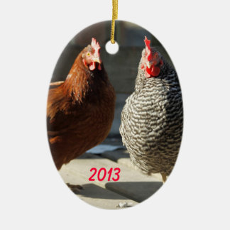 Mah Chikkens Ceramic Ornament