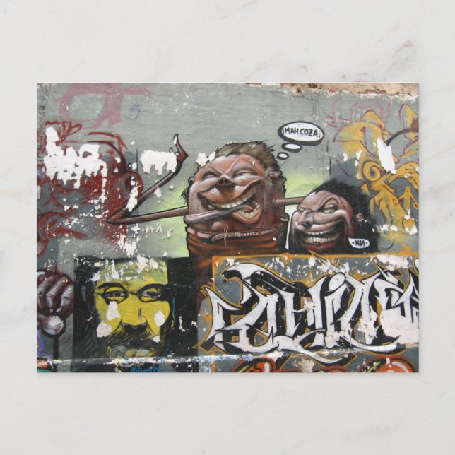 Mah coza, Graffiti,Spain  Postcard (Front)