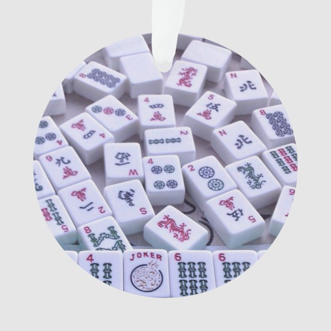 Mah Jong Christmas Ornament (Front)