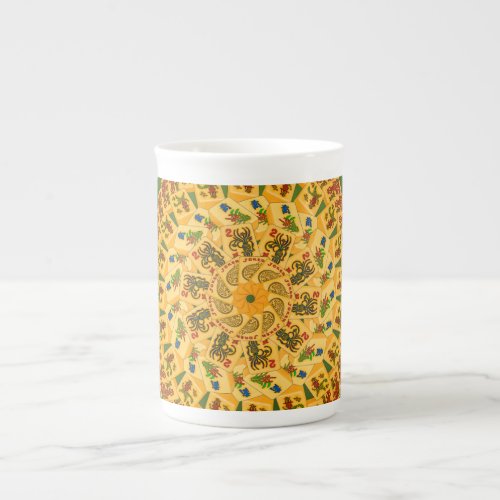 Mah Jong Mandala Bone China Mug