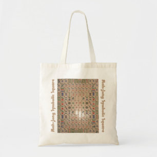 Mah-Jong Symbolic Square Tote Bag