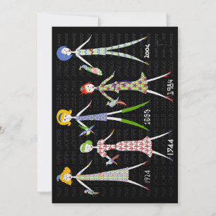 Mah Jongg 100 Years Flat Greeting Card