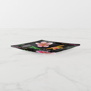 Mah Jongg 4 Flowers Trinket Tray