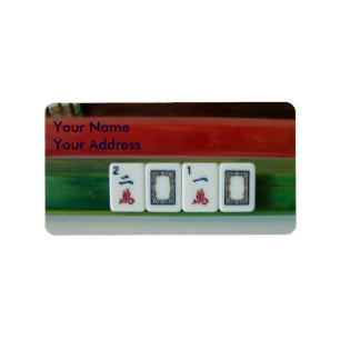 Mah-Jongg Addiction Label