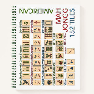 Mah Jongg American Tiles Notebook
