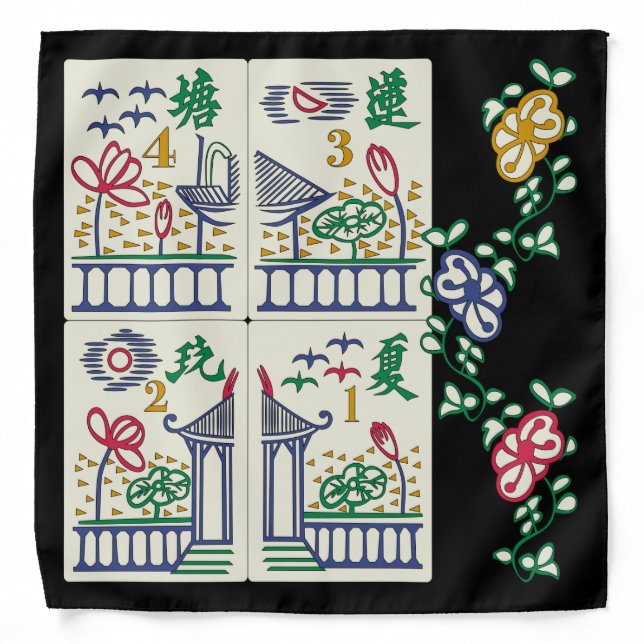 Mah Jongg Beauty Bandana (Front)