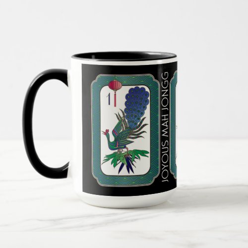 Mah Jongg Bird Holiday Mug