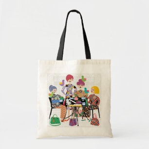 Mah Jongg Birds Tote Bag
