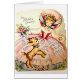 Mah Jongg Birthday Card with Doe (Front)