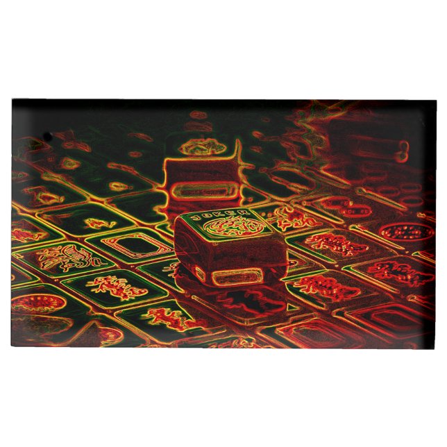 Mah Jongg Black Joker Card Holder (Front)