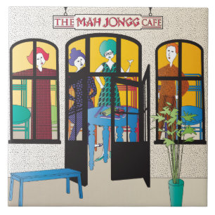 Mah Jongg Cafe Ceramic Tile
