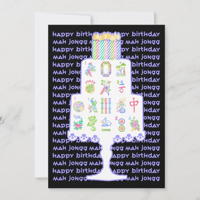Mah Jongg Cake Birthday (Front)