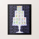 Mah Jongg Cake Birthday Jigsaw Puzzle<br><div class="desc">Surprise your Mah Jongg friends with this delicious birthday greeting. Available on cards,  a magnet,  a plaque and more.</div>