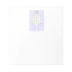 Mah Jongg Cake Birthday Notepad